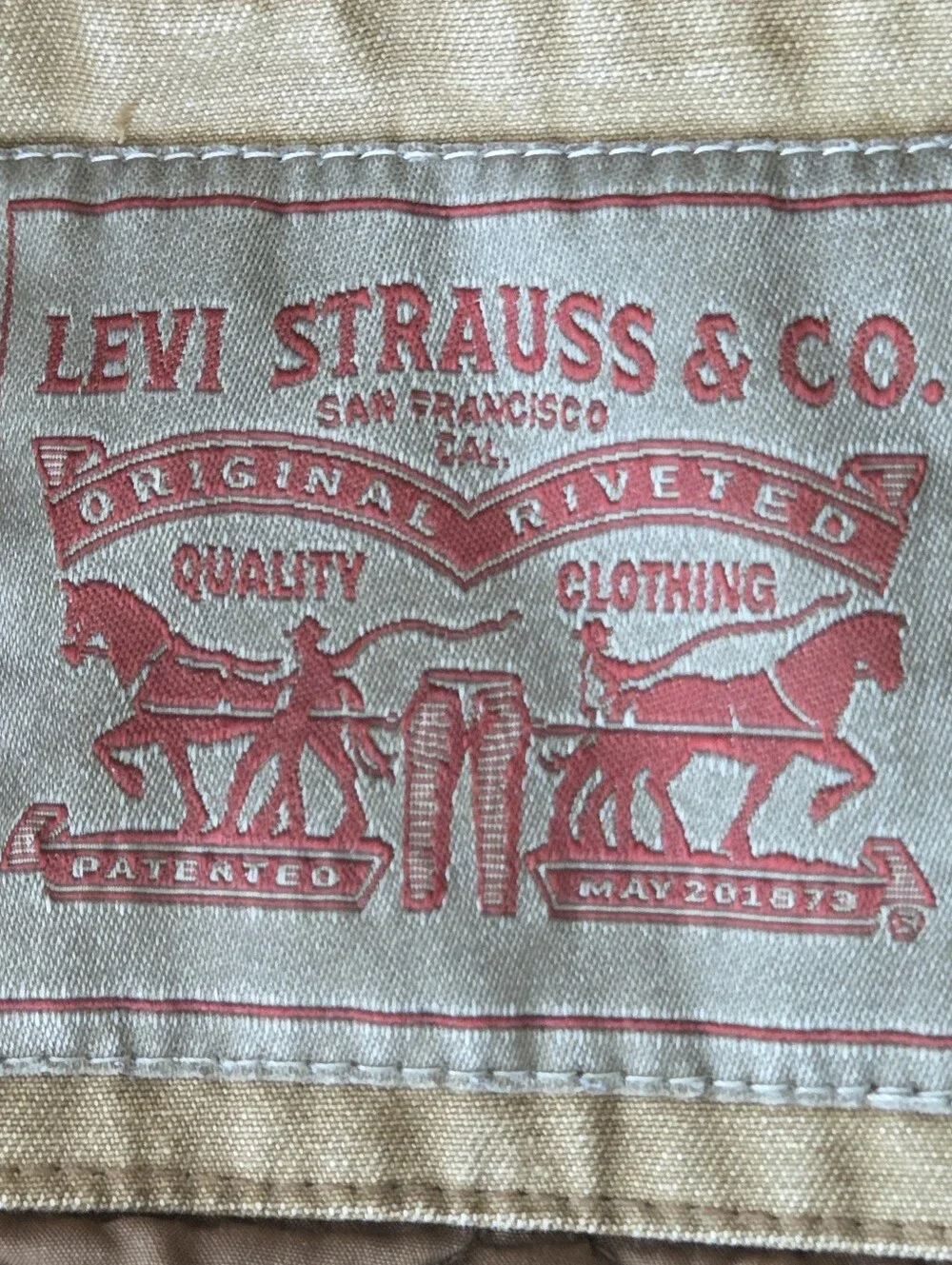Levi's Field/UtilityJacket Men's 2XL Brown Insulated Quilted Lining LM3CA046 EUC